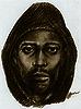 generic black hooded suspect