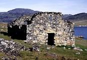 Ruins of Hvalsey Church, a 14th century Norse building in the Eastern Settlement, the site of the last documented evidence of Norsemen in Greenland